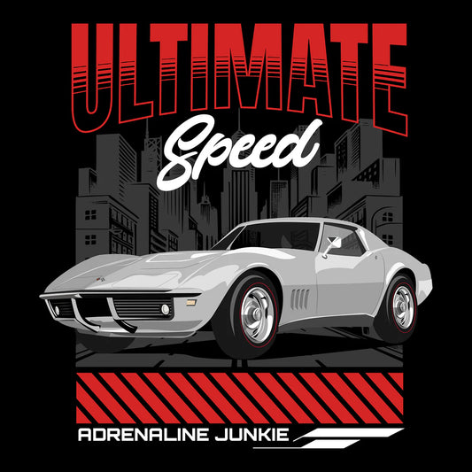 68 Silver Chevy Corvette Tee