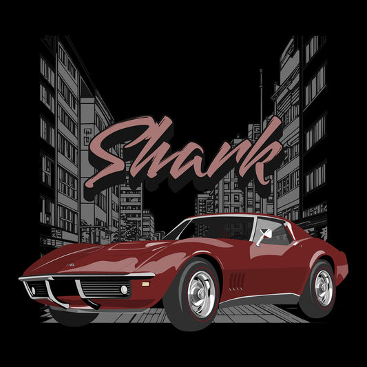 68 Maroon Chevy Corvette Tee