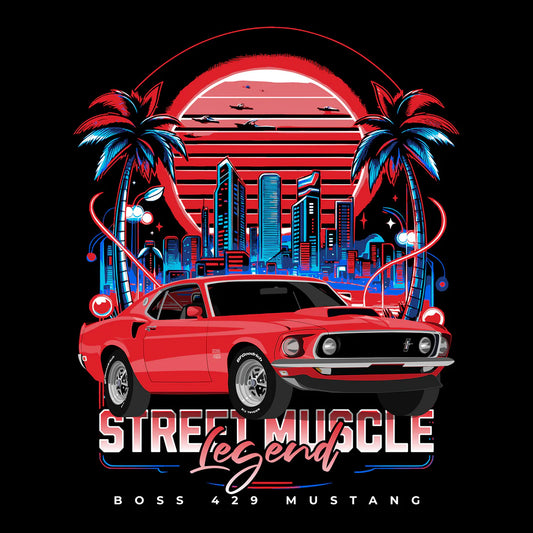 69 Red Ford Mustang Boss 429 Tee