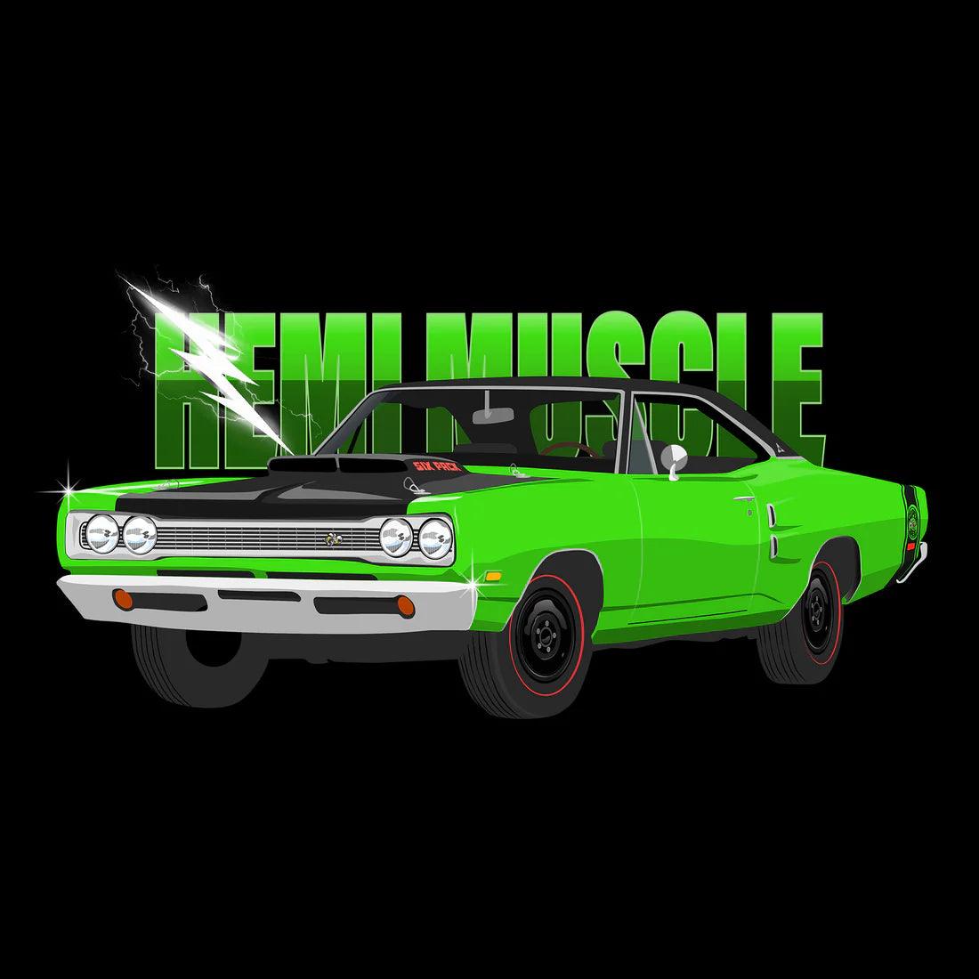 70 Green Go Dodge Super Bee Tee II (Copy)