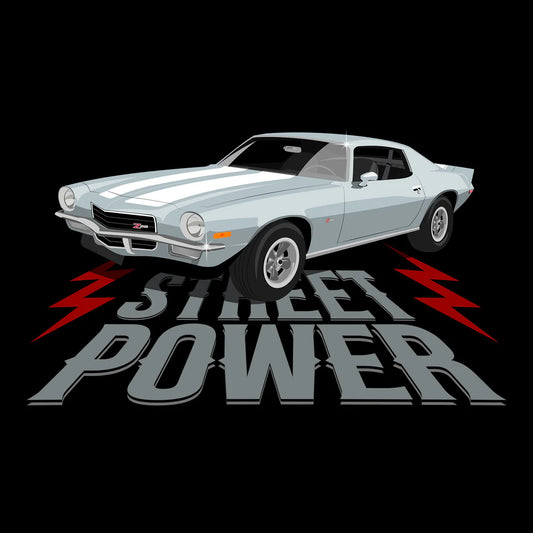 72 Ice Blue Chevy Camaro Z28 Tee