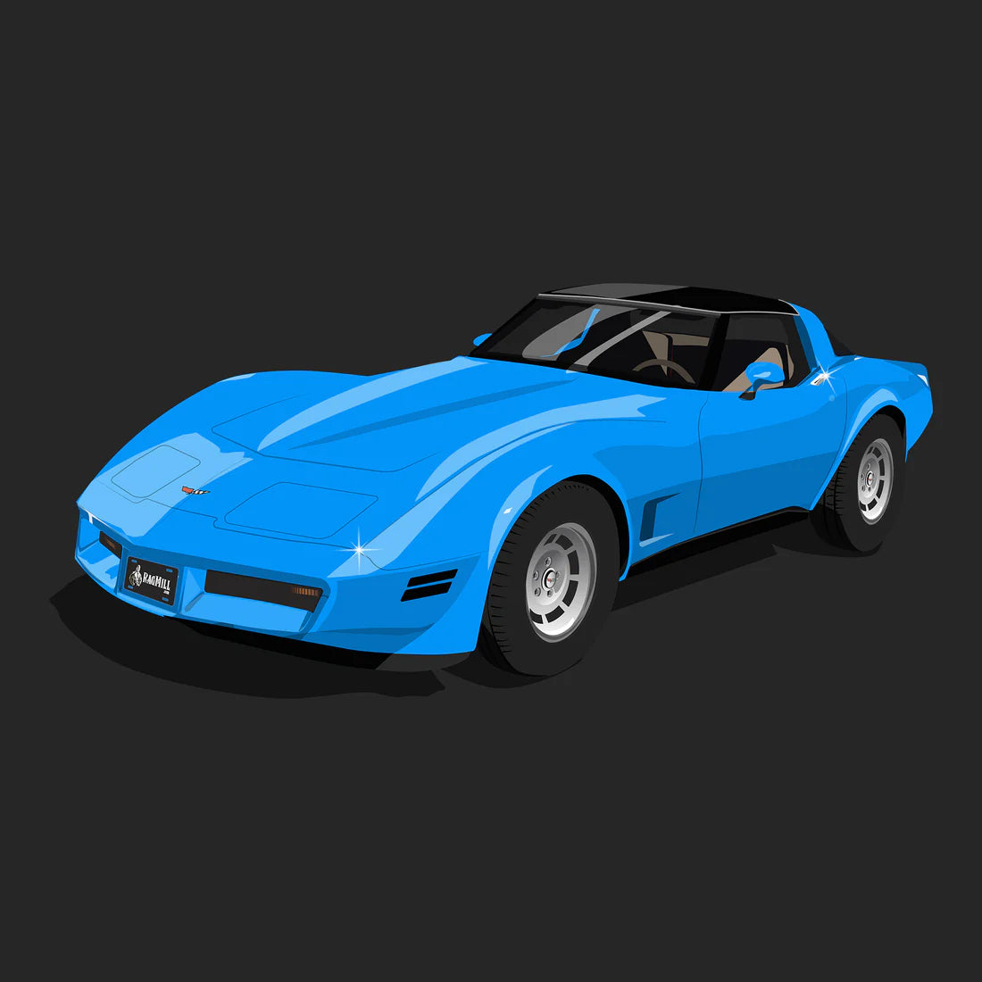 82 Blue Vette Tee