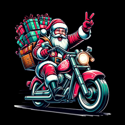 Biker Santa Tee