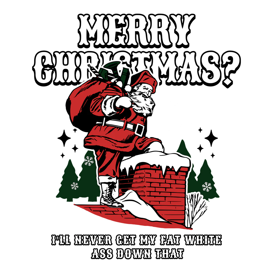 Santa Chimney Problem Tee