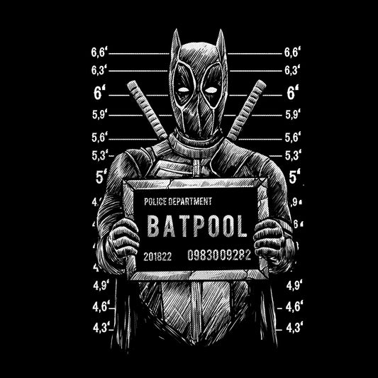 Bat, black & white, Crew, Crew Neck, TeeBatpool Tee from FineRag.comfinerag.com