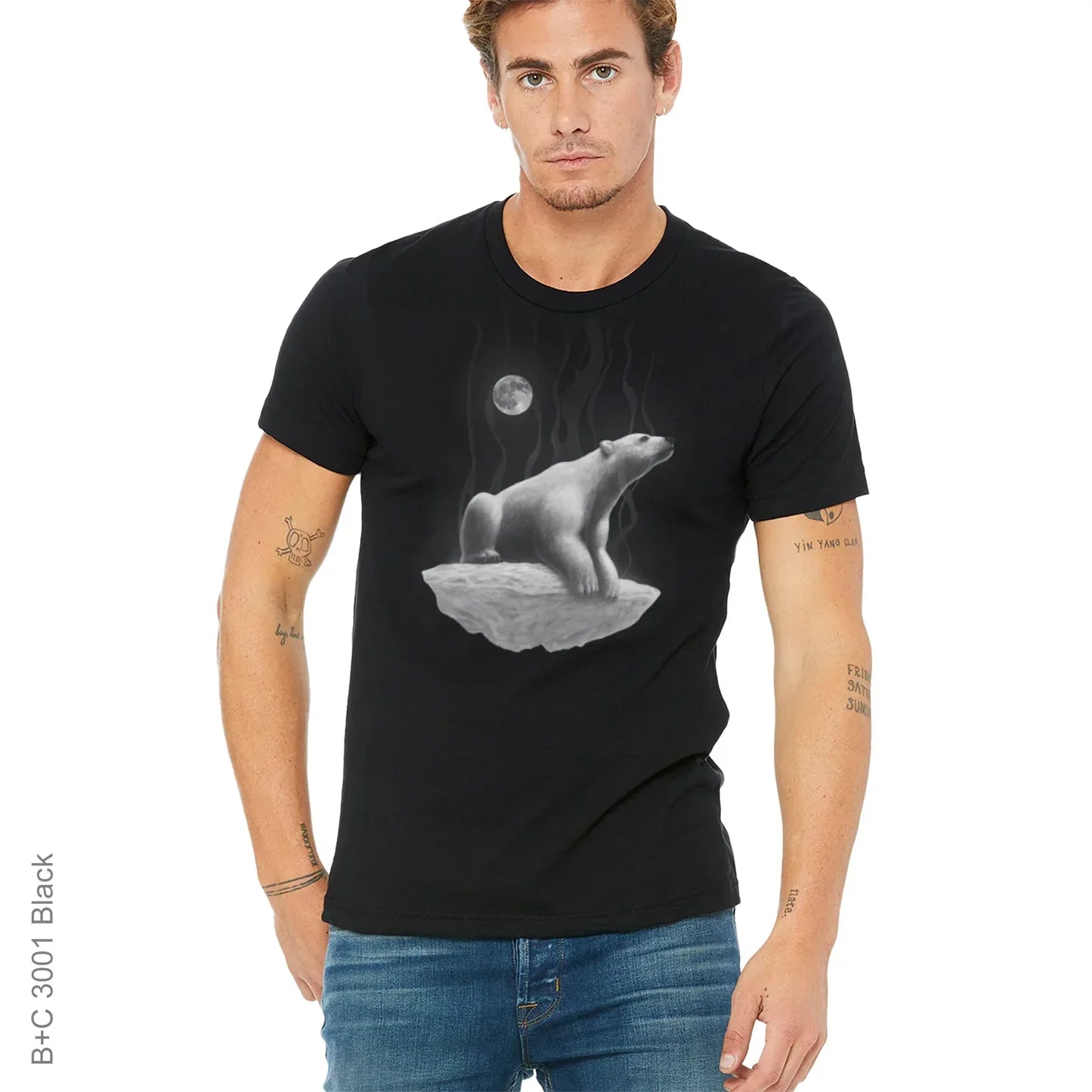 Animal, Animals, Bear, Crew, Crew Neck, Endangered animal, Polar Bear, Protected animal, Tee, Wild, Wild animal, Wilderness, WildlifePolar Bear Tee from FineRag.comfinerag.com