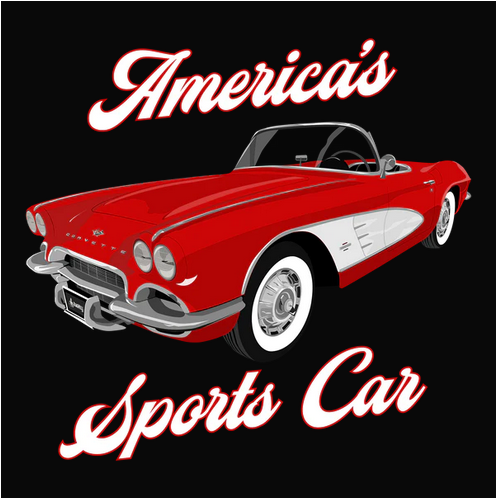 1961, Chevrolet, Classic, Collectibles, Corvette, Crew, Crew Neck, hobby, Hot rod, Muscle Car, Old School, pasttime, Tee61 Corvette Tee from FineRag.comfinerag.com