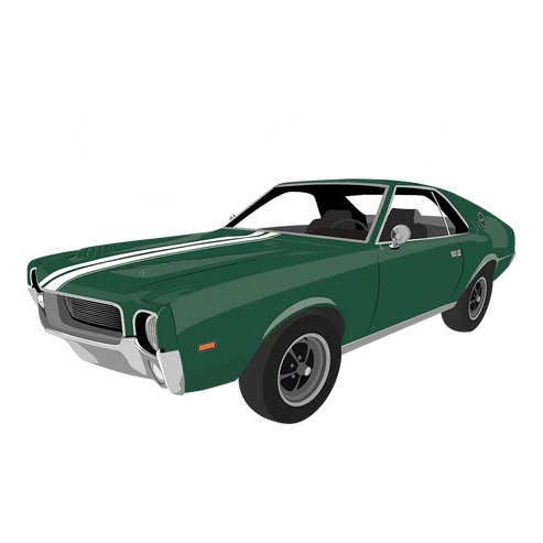 69 AMC Hunter Green AMX Tee