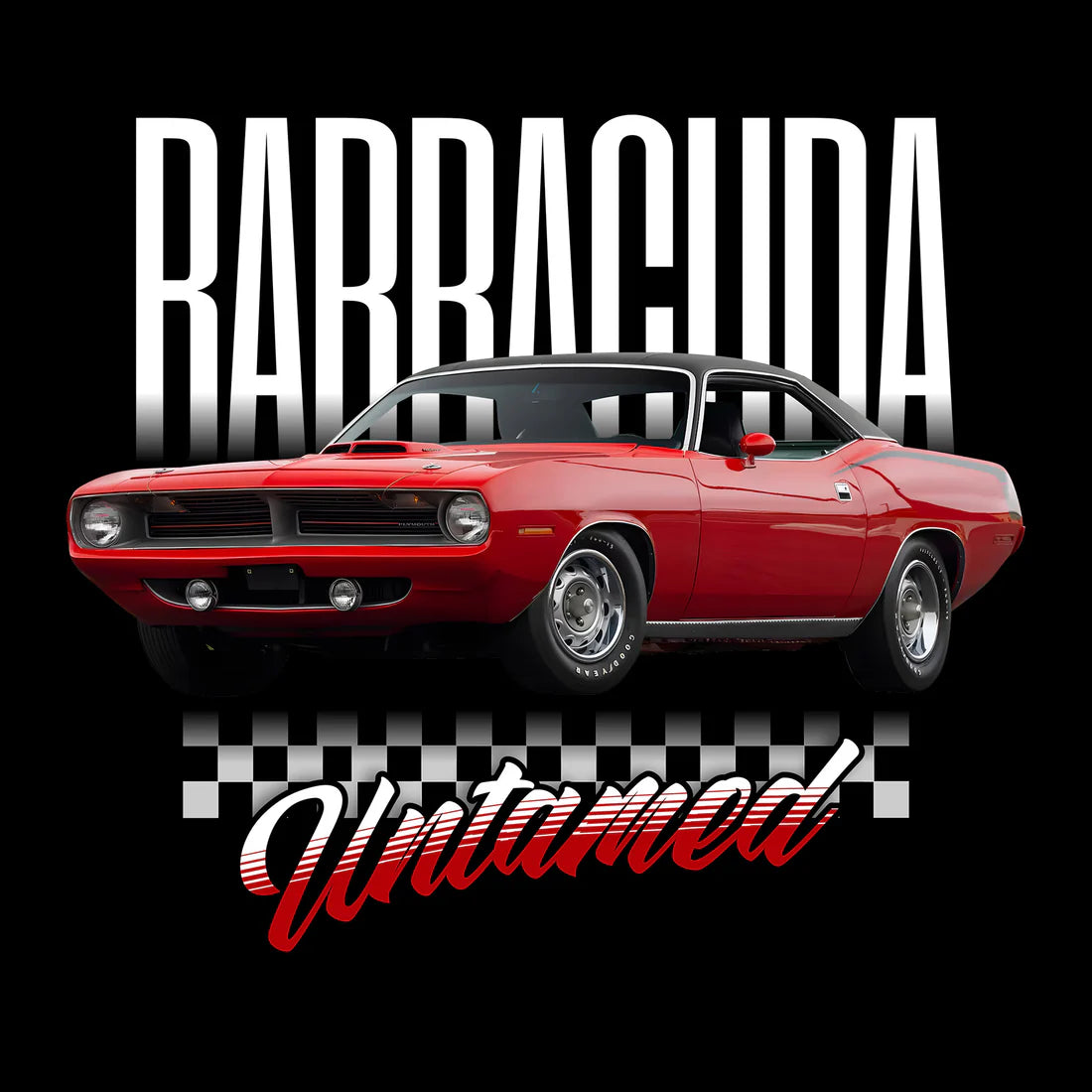 70 Red Plymouth Barracuda Tee