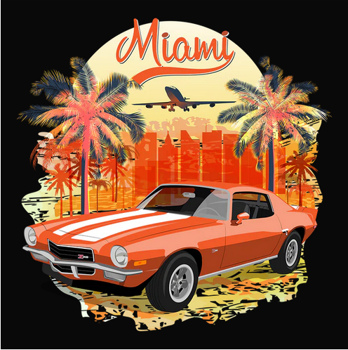 Auto, Automobile, bad, Badass, C, Camaro, Car, Chevrolet, Chevy, Classic, Crew, Crew Neck, Flag, Miami, Muscle Car, Old, Old School, Oldies, Tee72 Ontario Orange Chevy Camaro Tee from FineRag.comfinerag.com