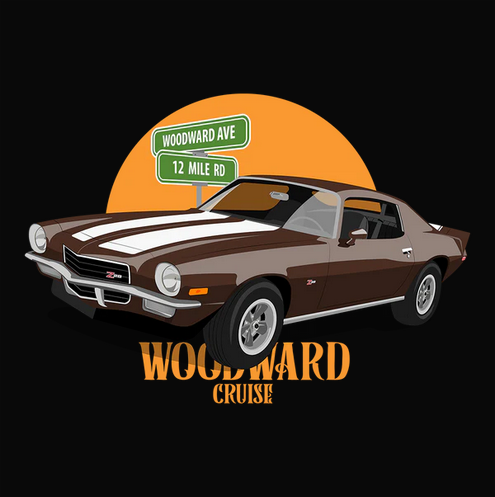 Auto, Automobile, bad, Badass, C, Camaro, Car, Chevrolet, Chevy, Classic, Crew, Crew Neck, Flag, Miami, Muscle Car, Old, Old School, Oldies, Tee, Z2872 Brown Chevy Camaro Z28 Tee from FineRag.comfinerag.com