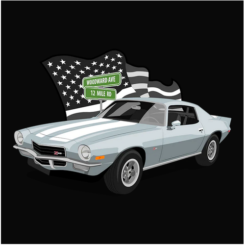 Auto, Automobile, bad, Badass, C, Camaro, Car, Chevrolet, Chevy, Classic, Crew, Crew Neck, Flag, Horsepower, Miami, Muscle Car, Old, Old School, Oldies, sex, Sexy, Tee, Z2872 Ice Blue Chevy Camaro Z28 Tee from FineRag.comfinerag.com