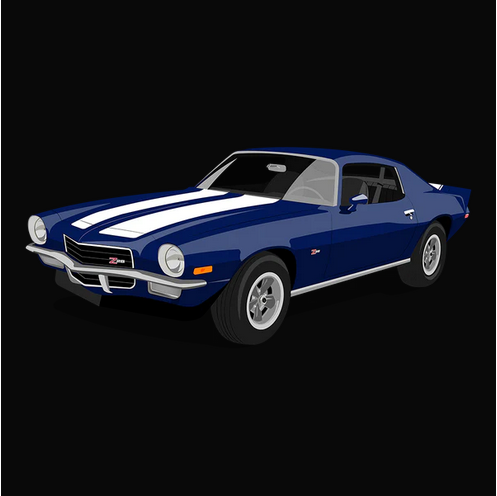 Auto, Automobile, bad, Badass, C, Camaro, Car, Chevrolet, Chevy, Classic, Crew, Crew Neck, Flag, Horsepower, Miami, Muscle Car, Old, Old School, Oldies, sex, Sexy, Tee, Z2872 Targa Blue Chevy Camaro SS Tee from FineRag.comfinerag.com