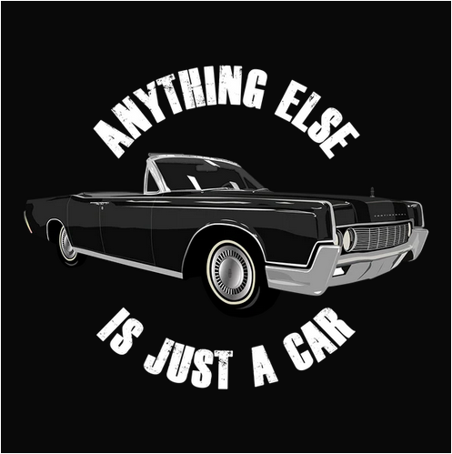 1967, Classic, Continental, Convertible, Crew, Crew Neck, Lincoln, Old, Old School, Oldies, Tee67 Black Lincoln Continental Tee from FineRag.comfinerag.com