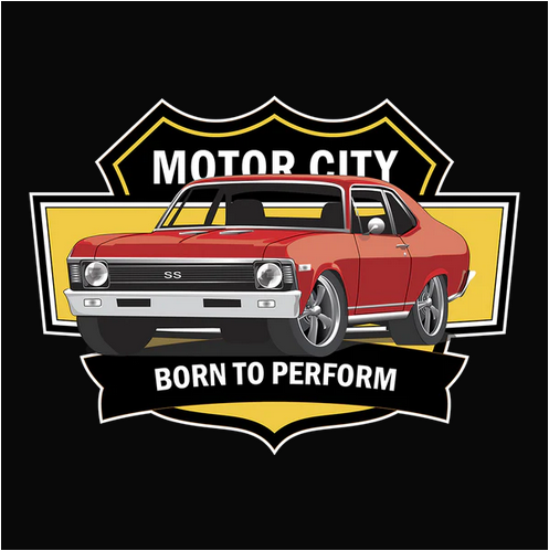 Chevrolet, Chevy, Classic, Crew, Crew Neck, Nova, Old, Old School, Oldies, Tee68 Matador Red Chevy Nova SS Tee from FineRag.comfinerag.com