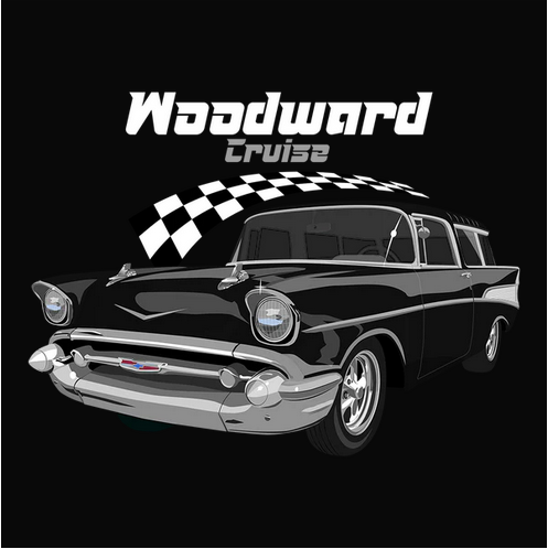 1957, Chevrolet, Chevy, Classic, Crew, Crew Neck, Muscle Car, Nomad, Old, Old School, Oldies, Tee, Vintage57 Black Chevy Nomad Tee from FineRag.comfinerag.com