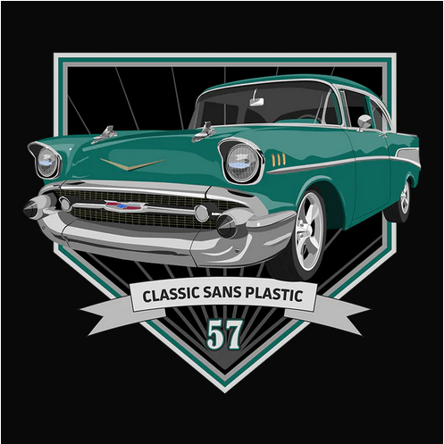 1957, Bel Air, Chevrolet, Chevy, Classic, Crew, Crew Neck, Muscle Car, Old, Old School, Oldies, Tee, Vintage57 Highland Green Chevy Bel Air Tee from FineRag.comfinerag.com