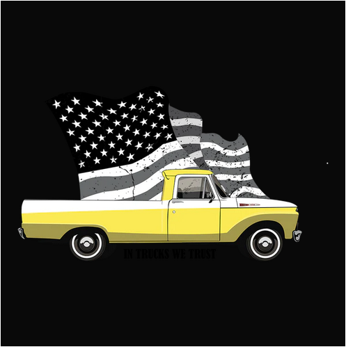 Classic, Crew, Crew Neck, F100, Ford, Old, Old School, Oldies, pickup, Tee, truck61 Yellow Ford F-100 Pickup Tee from FineRag.comfinerag.com