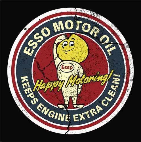 Auto, Automobile, Car, cars, Crew, Crew Neck, Esso, gas, Gasoline, happy, motoring, Muscle Car, Old, Old School, Oldies, TeeEsso Man Tee from FineRag.comfinerag.com