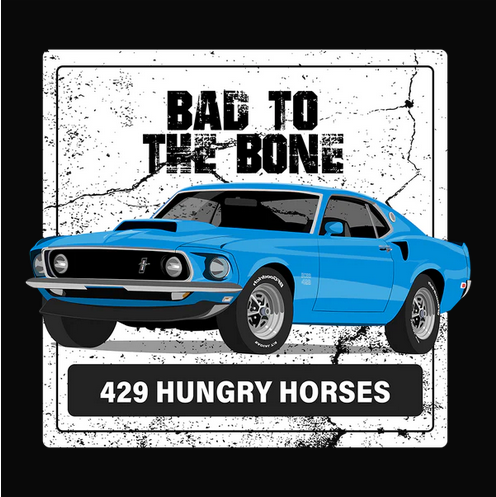 429, Auto, Automobile, Boss, Car, cars, Crew, Crew Neck, Ford, Muscle Car, Mustang, Old, Old School, Oldies, Tee69 Blue Ford Mustang Boss 429 Tee from FineRag.comfinerag.com