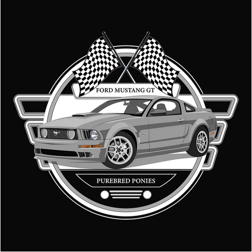 08 Silver Ford Mustang GT Tee