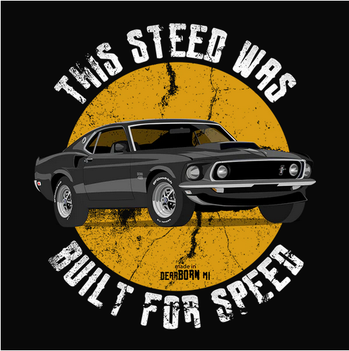 69 Black Ford Mustang Boss 429 Tee