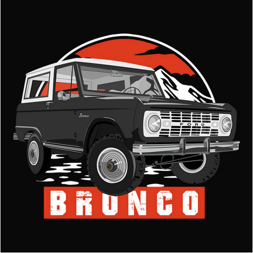 66 Shadow Black Ford Bronco Tee