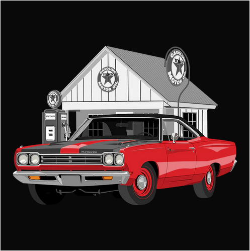 69 Red Plymouth Road Runner Tee