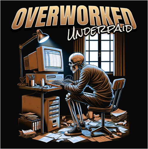 Overworked Tee