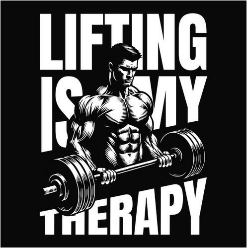 Lifting's My Therapy Tee