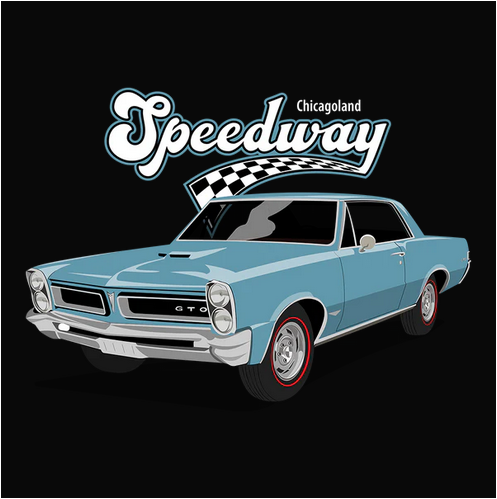 65 Blue Pontiac GTO Tee