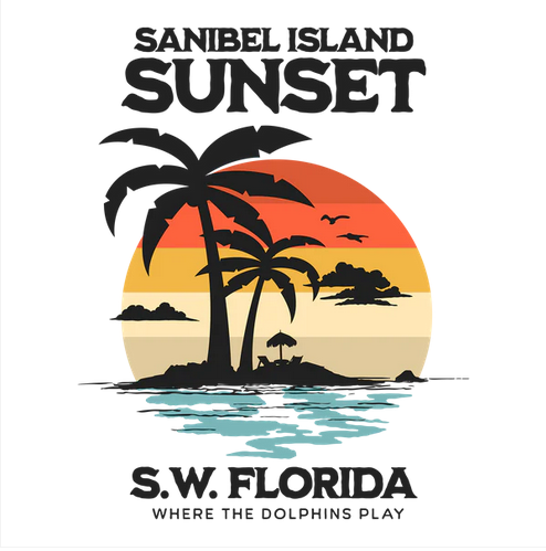 Sanibel Island Sunset Tee