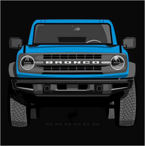 21 Velocity Blue Ford Bronco Tee