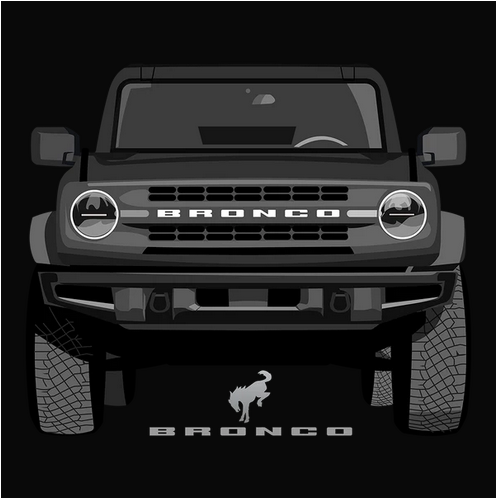 21 Shadow Black Ford Bronco Tee