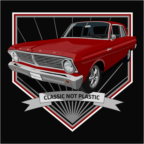 65 Red Ford Falcon Tee