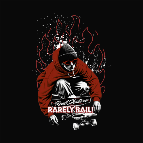 Real Skaters Rarely Bail Tee