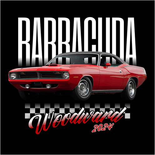 70 Red Plymouth Barracuda Tee