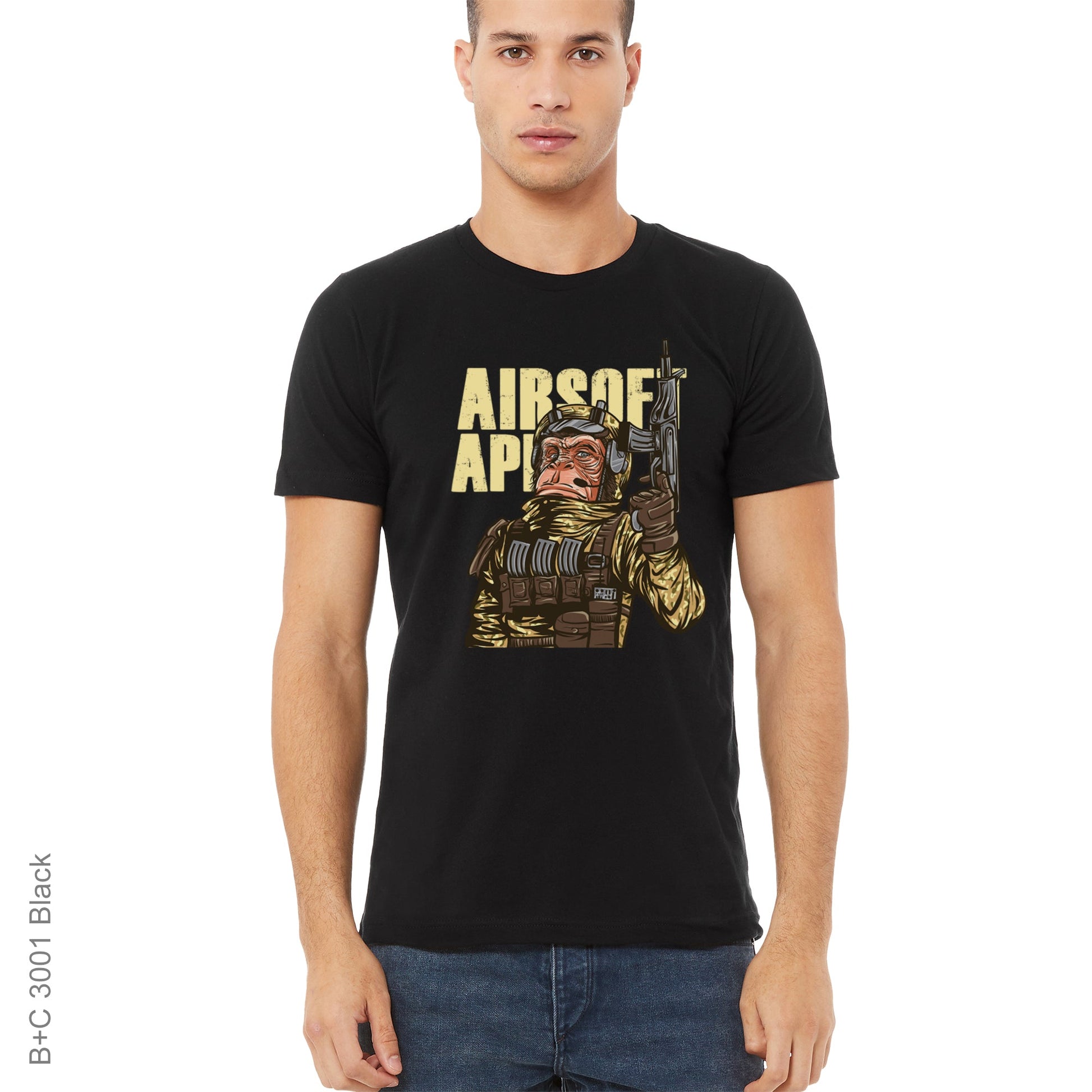 Animal, Chimpanzee, Humor, MonkeyAirsoft Ape Tee from FineRag.comfinerag.com