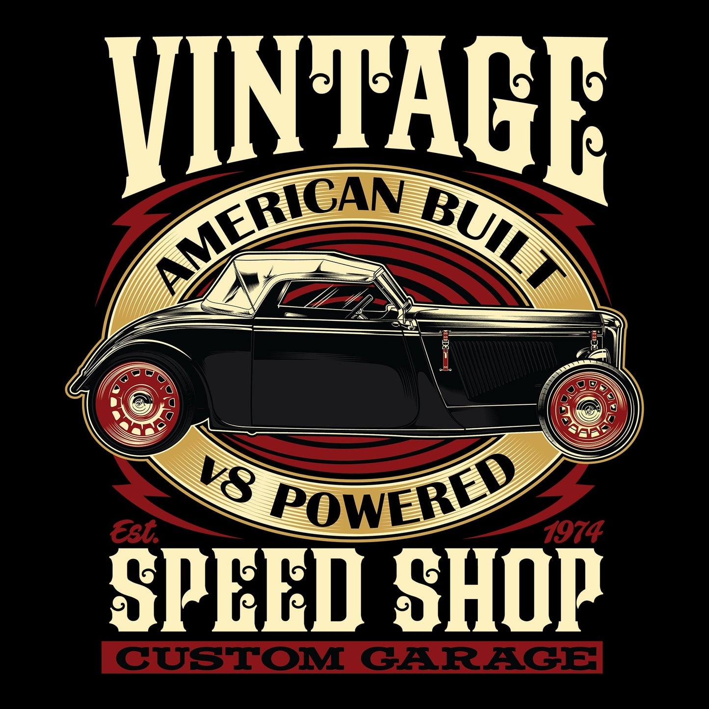 Auto, Car, Classic, Old School, TransportationAmerican Built Tee from FineRag.comfinerag.com