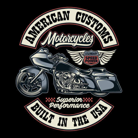 Bike, Daytona Beach, Harley Davidson, MotorcycleAmerican Customs Tee from FineRag.comfinerag.com