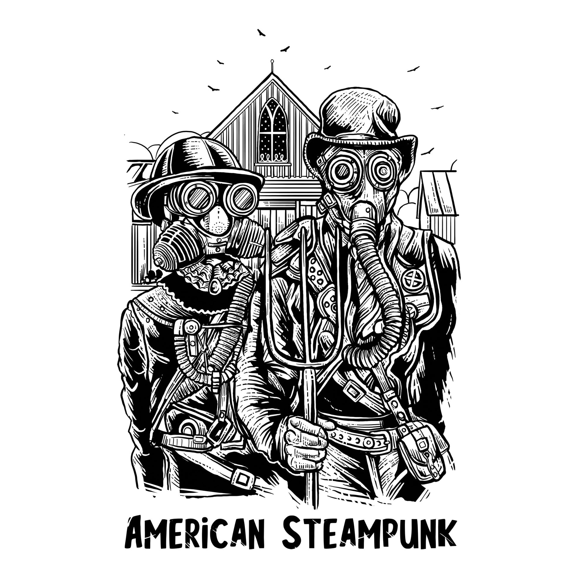 Gothic, HumorAmerican Steampunk Tee from FineRag.comfinerag.com