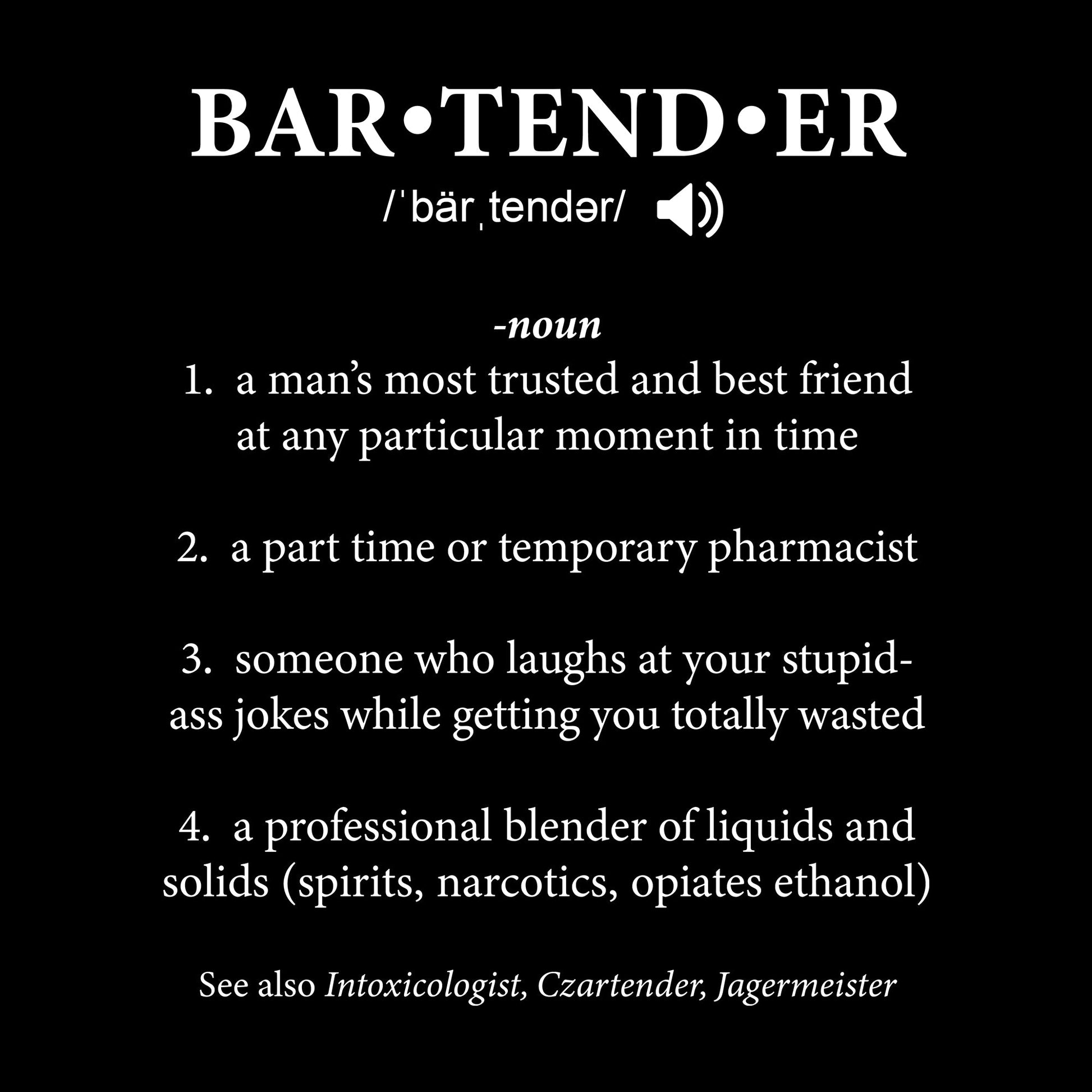 Bartender Tee from FineRag.comfinerag.com