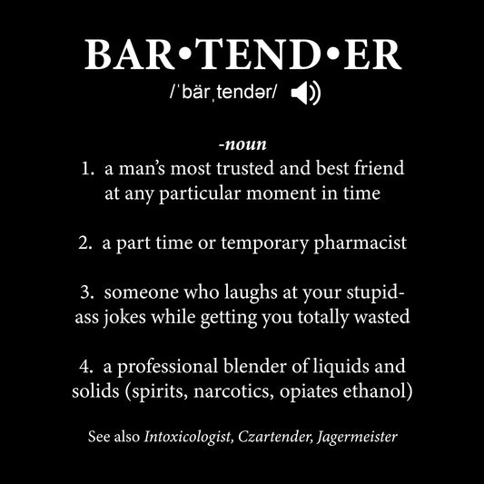 Bartender Tee from FineRag.comfinerag.com