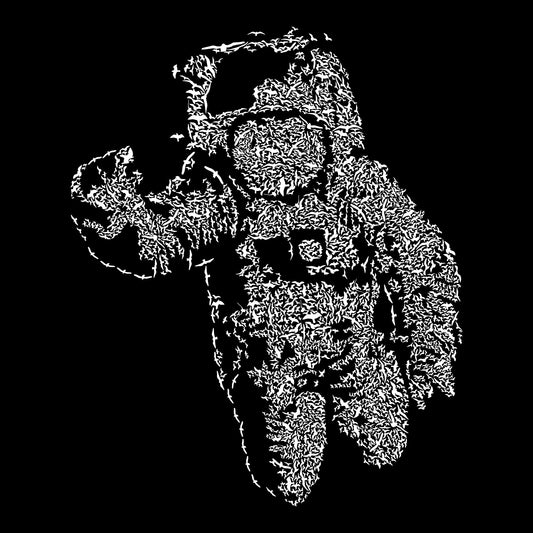 Abstract, Astronaut, black & white, Creepy, Crew, Crew Neck, Outer Space, Space, TeeBird Astronaut Tee from FineRag.comfinerag.com