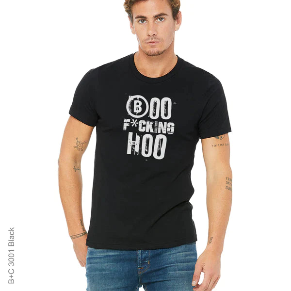 black & white, Boar, Boo, Crew, Crew Neck, swear, swearing, Tee, wordsBoo F*ucking Hoo Tee from FineRag.comfinerag.com