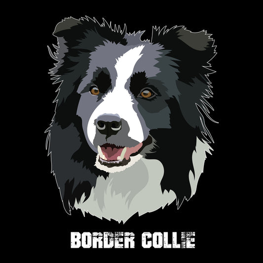 Animal, Animals, black & white, Border Collie, C, Collie, Companion, Crew, Crew Neck, Cute, Dog, Dogs, TeeBorder Collie Tee from FineRag.comfinerag.com