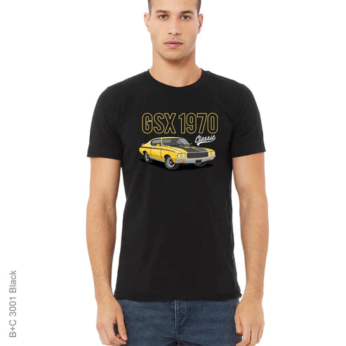 1970, Auto, Automobile, Buick, Car, Classic, Crew, Crew Neck, Muscle Car, Old, Old School, Oldies, TeeBuick GSX Tee from FineRag.comfinerag.com