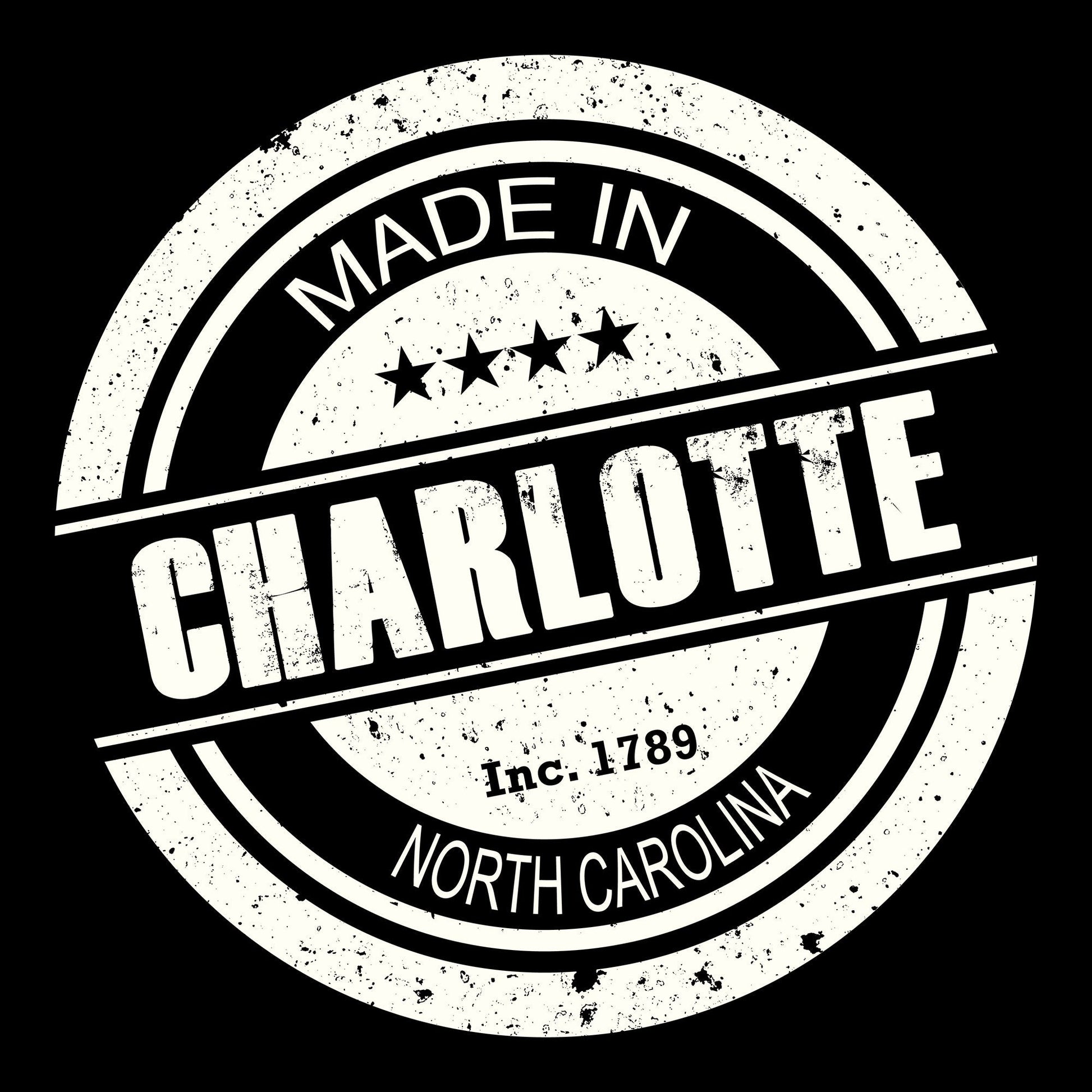 Charlotte, Crew, Crew Neck, Made in state, North Carolina, State, State name, Tar Heel State, Tee, United StatesCharlotte Made Tee from FineRag.comfinerag.com