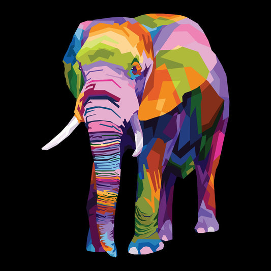 Animal, Animals, color, Colorful, elephant, Endangered animal, Protected animal, Wild animalColorphant Tee from FineRag.comfinerag.com