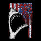 American Flag, Crew, Crew Neck, D, Dangerous, Death, Flag, Great White, Ocean, Predator, Sea, Shark, Tee, US Flag, Wild, Worn flagDeep Sea Tee from FineRag.comfinerag.com